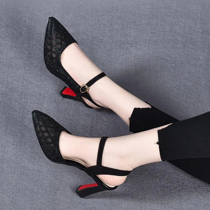Henriette | Slingback Pumps with Pointed Cutout Toe