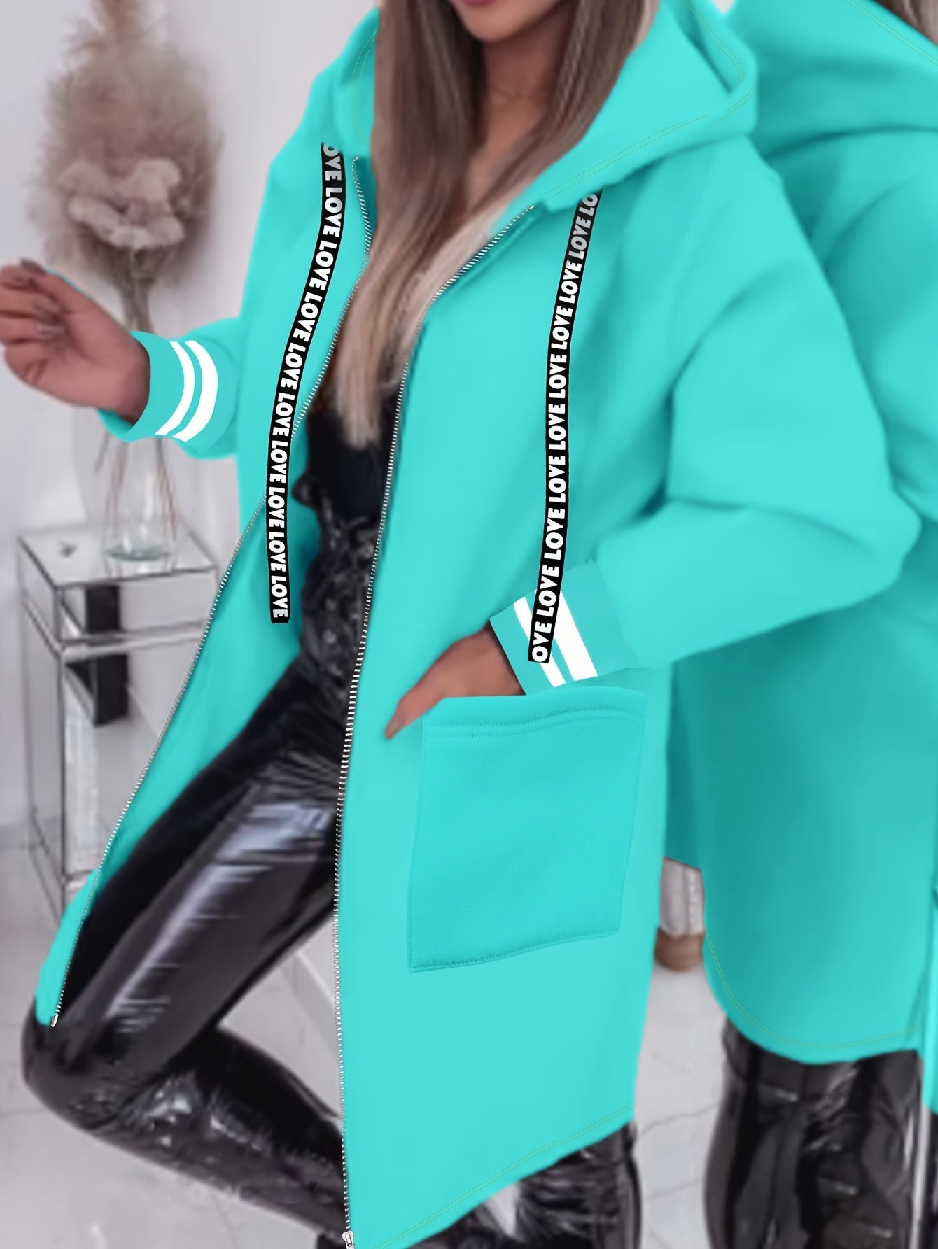 Nicola | Hooded Long Sleeve Zip Jacket