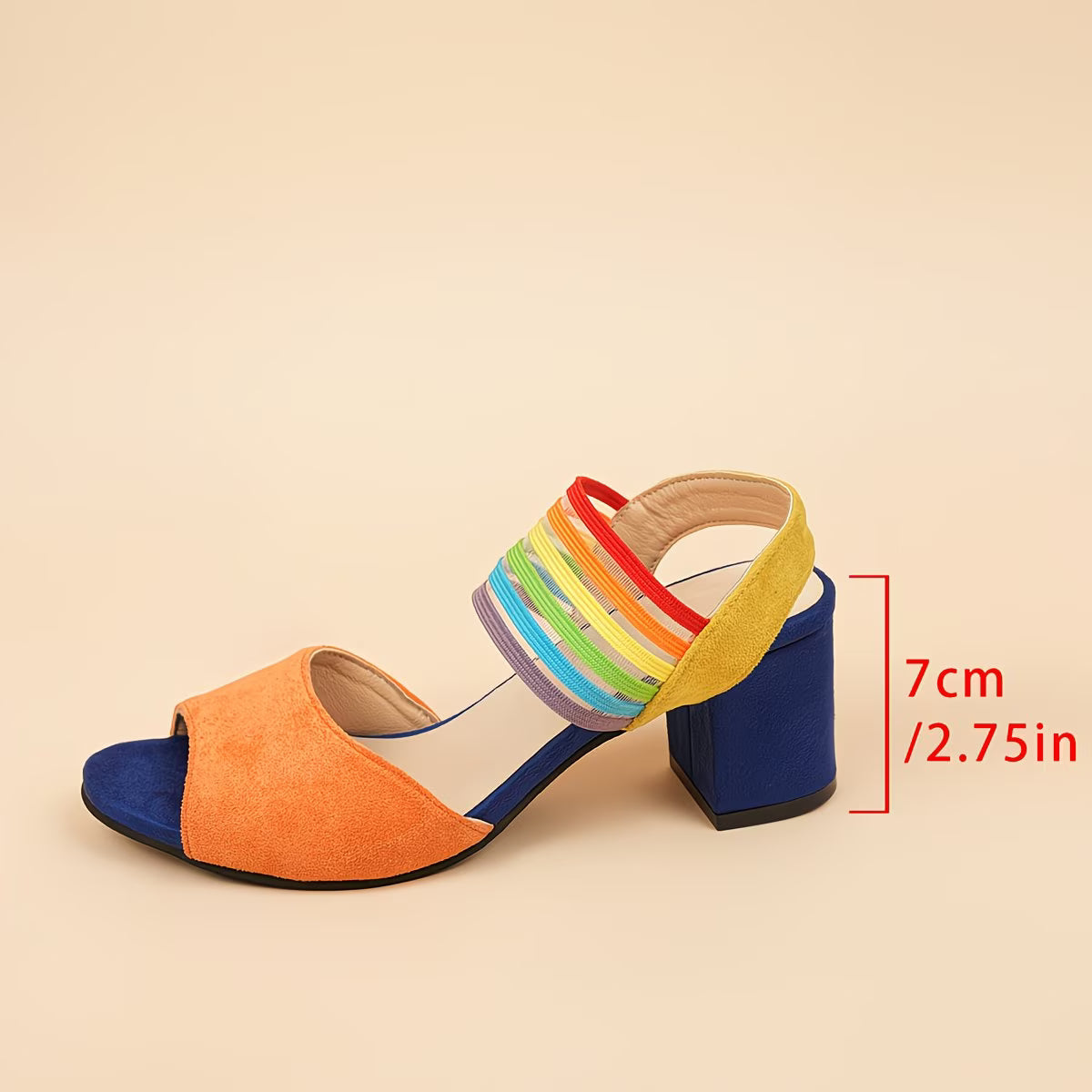 Homare | Block Heel Open Toe Strap Sandals