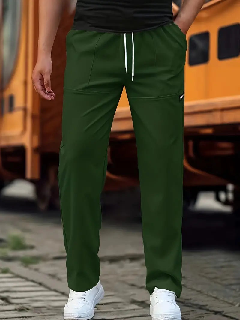 Travys | Straight Leg Drawstring Pocket Joggers
