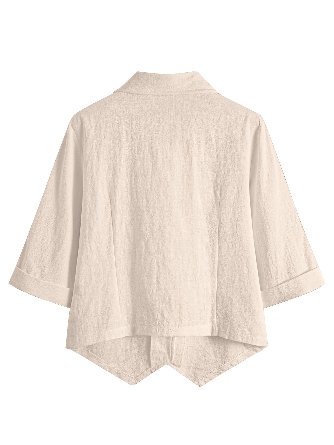 Tessisa | Loose Open Collar Short Sleeve Shirt