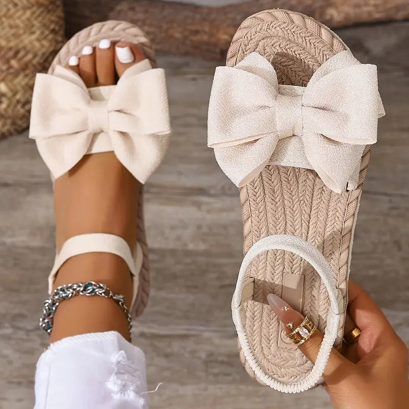 Michela | Bow Knot Open Toe Ankle Strap Sandals