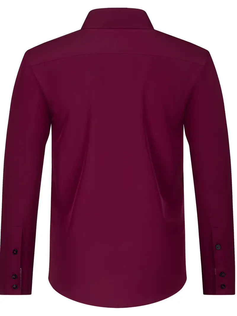Remco | Button-Up Shirt with Contrast Collar Trim