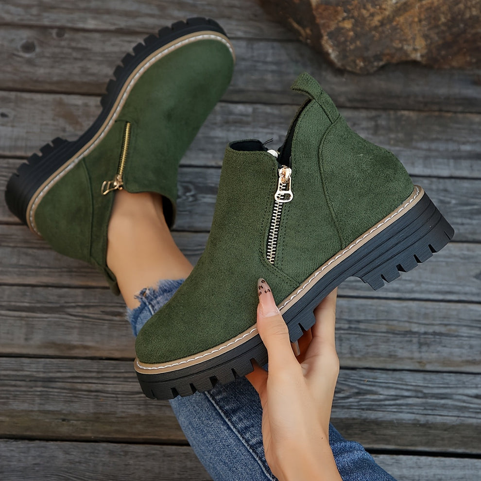 Birgitta | Ankle Boots With Side Zip Closure