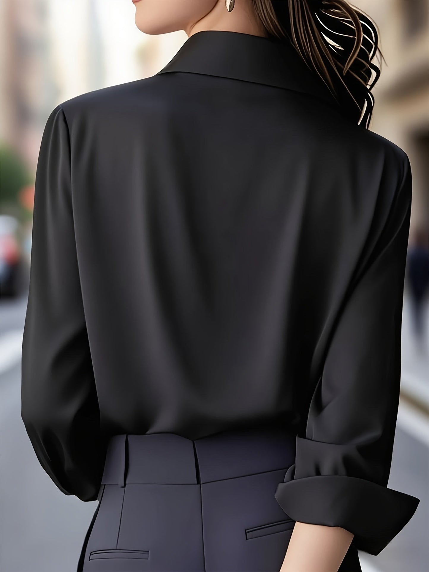 Elenochka - Long Sleeve Button Up Blouse