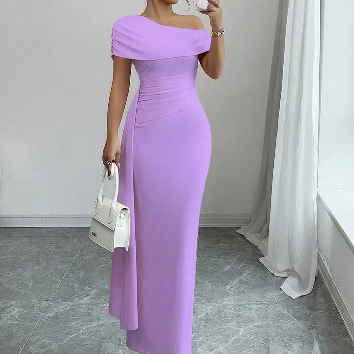 Bianca | One Shoulder Maxi Dress in Multiple Colors