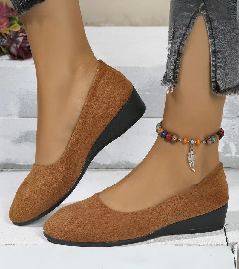 Roxie | Slip On Comfort Wedge Flat Shoes