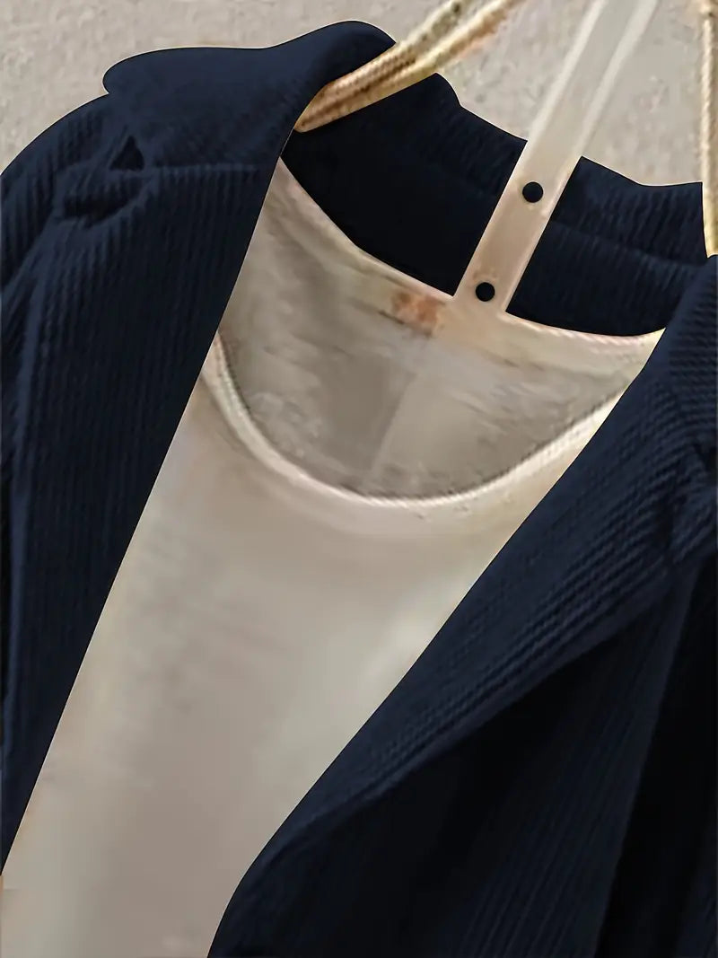 Nehara | Corduroy Blazer Jacket Long Sleeve Button Front
