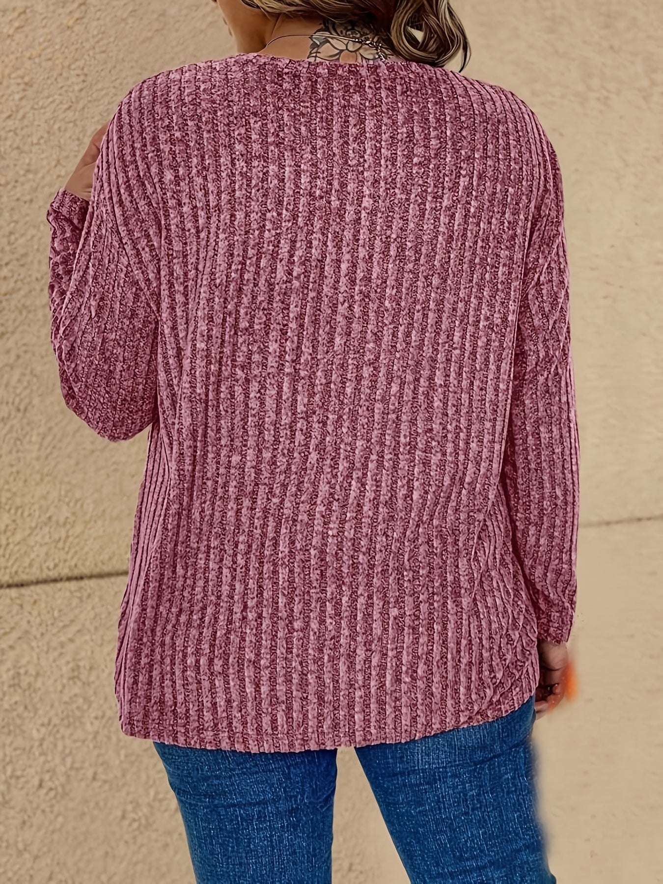 Katiya | Sweater with Loose Fit and Ribbed Texture