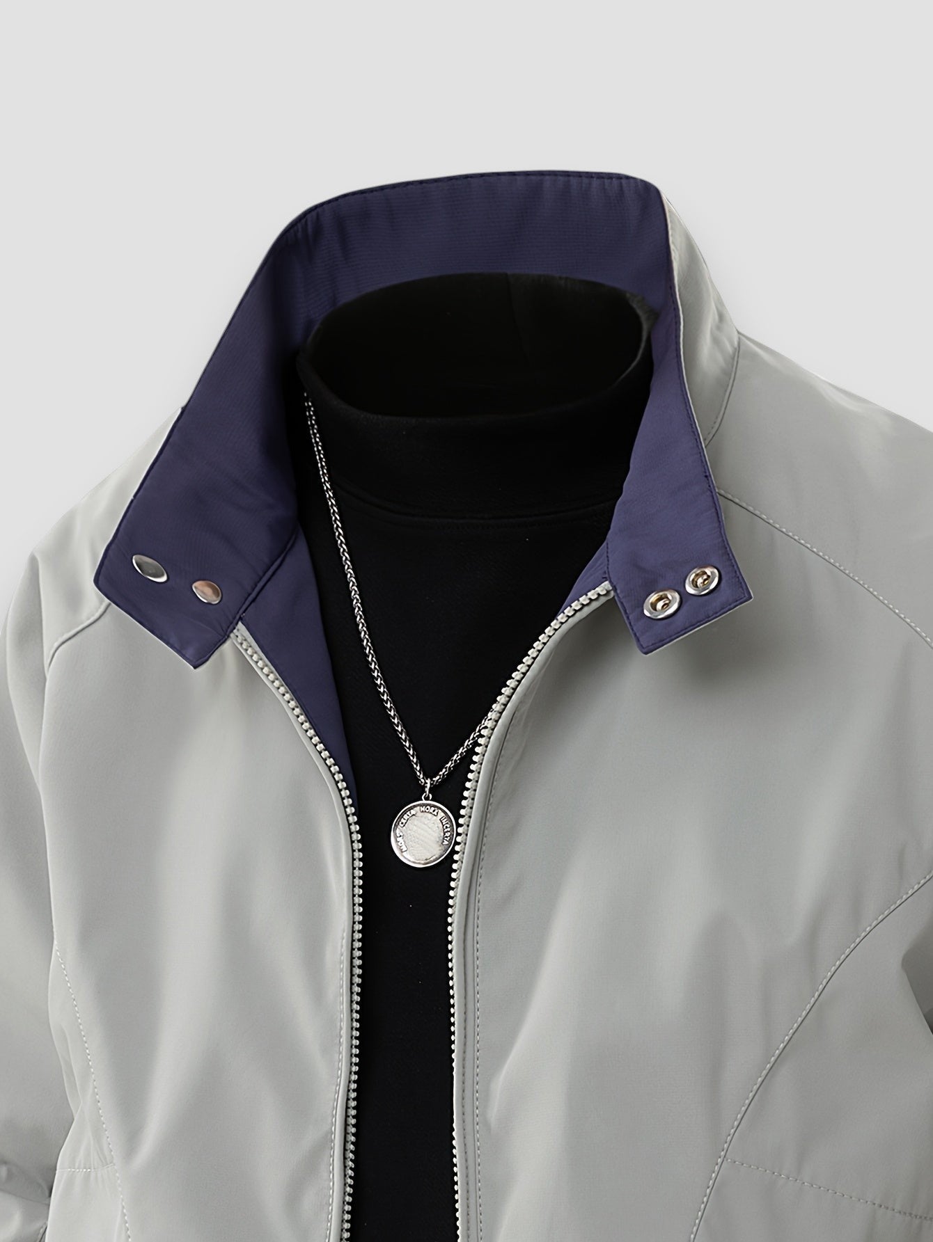 Mason | Long Sleeve Zip-Up Stand Collar Jacket