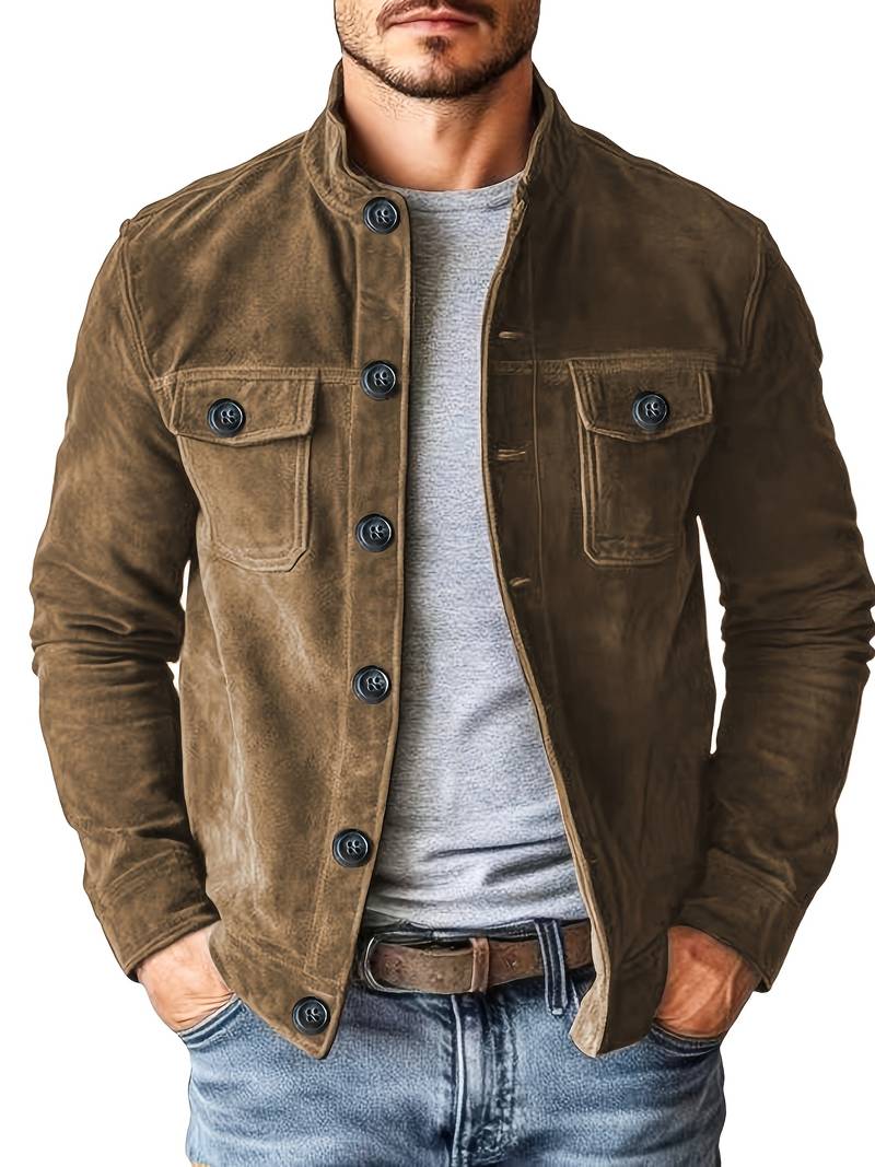 Neeman | Long Sleeve Button Front Utility Jacket