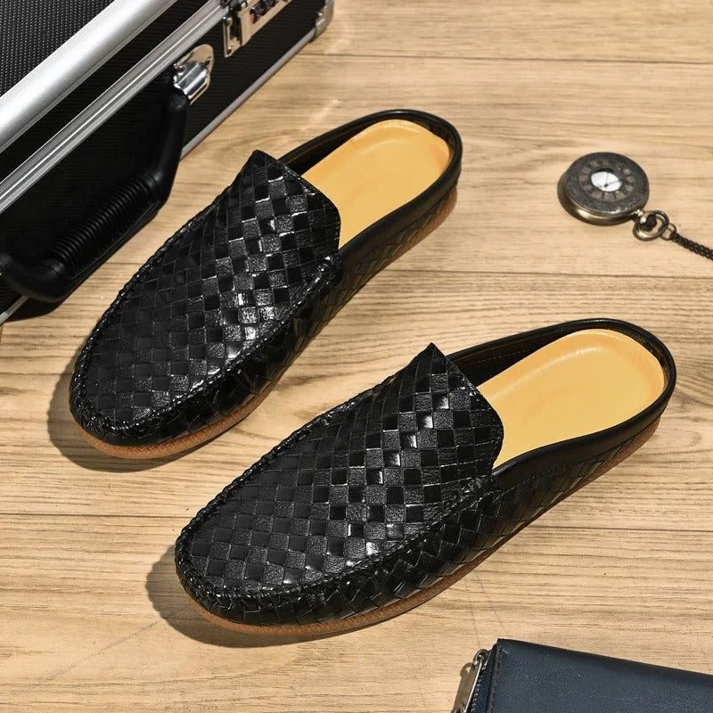Efim | Woven Slip-On Loafer Mules