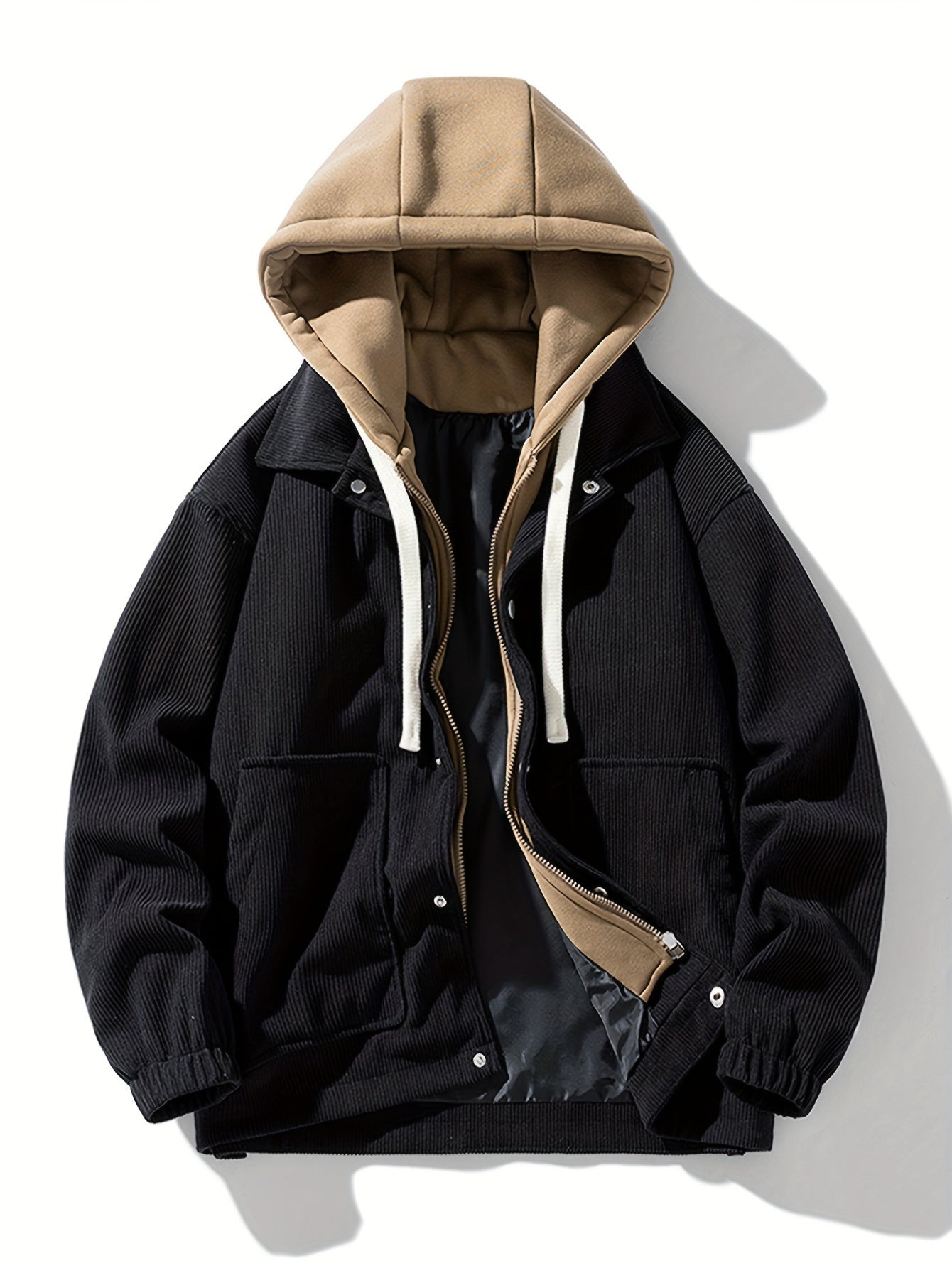 Jacques | Hooded Long Sleeve Corduroy Jacket