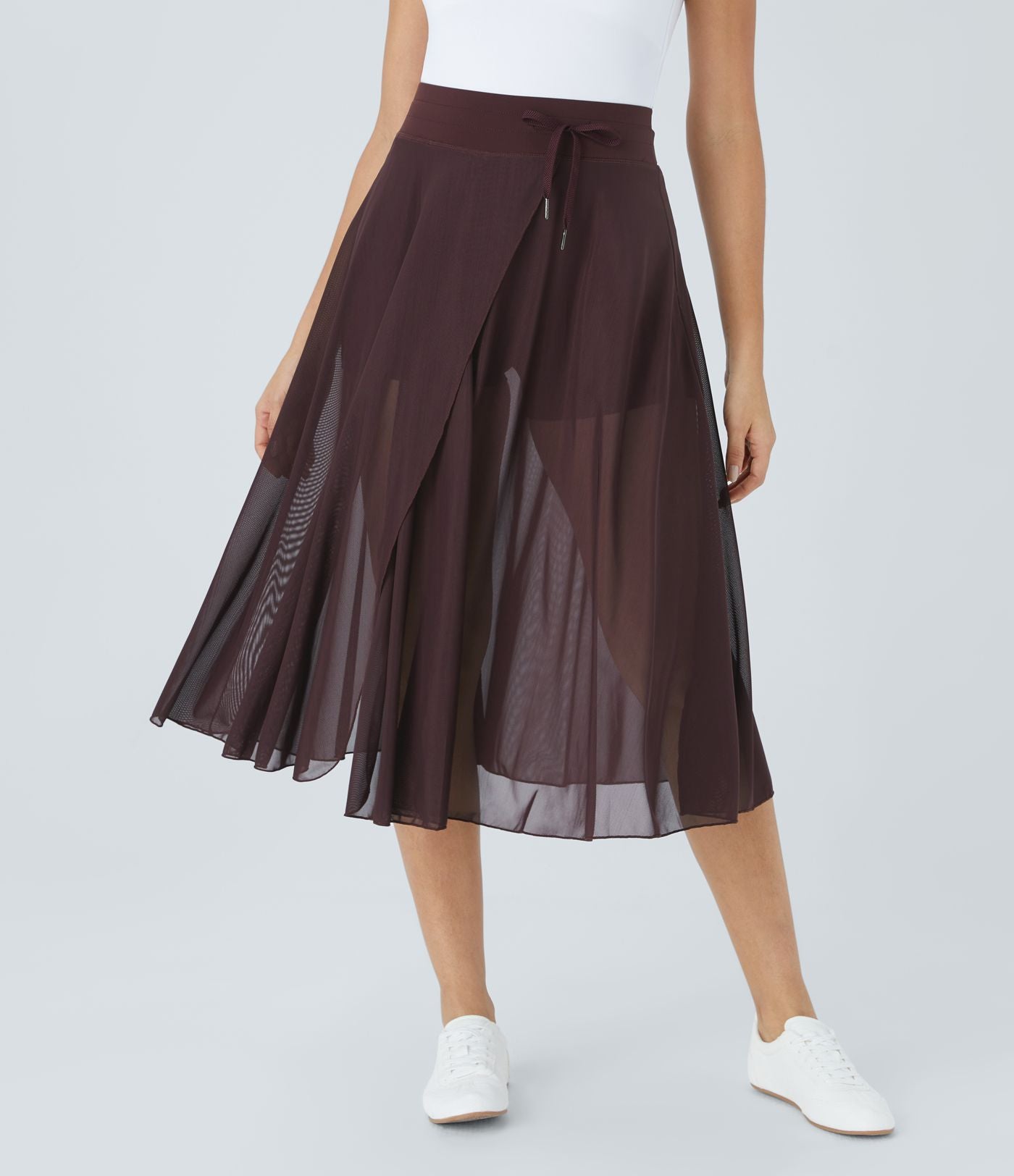 Eliara - High Waisted 2 In 1 Skirt Shorts