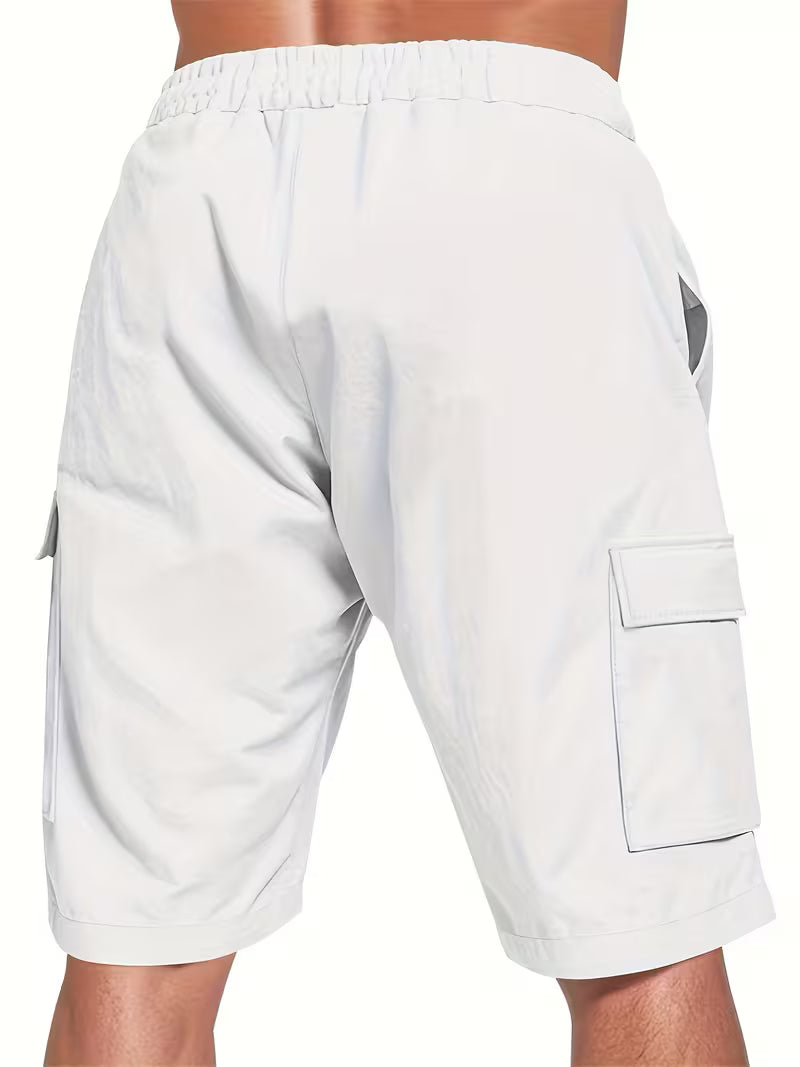 Raekwon | Cargo Drawstring Elastic Waist Shorts