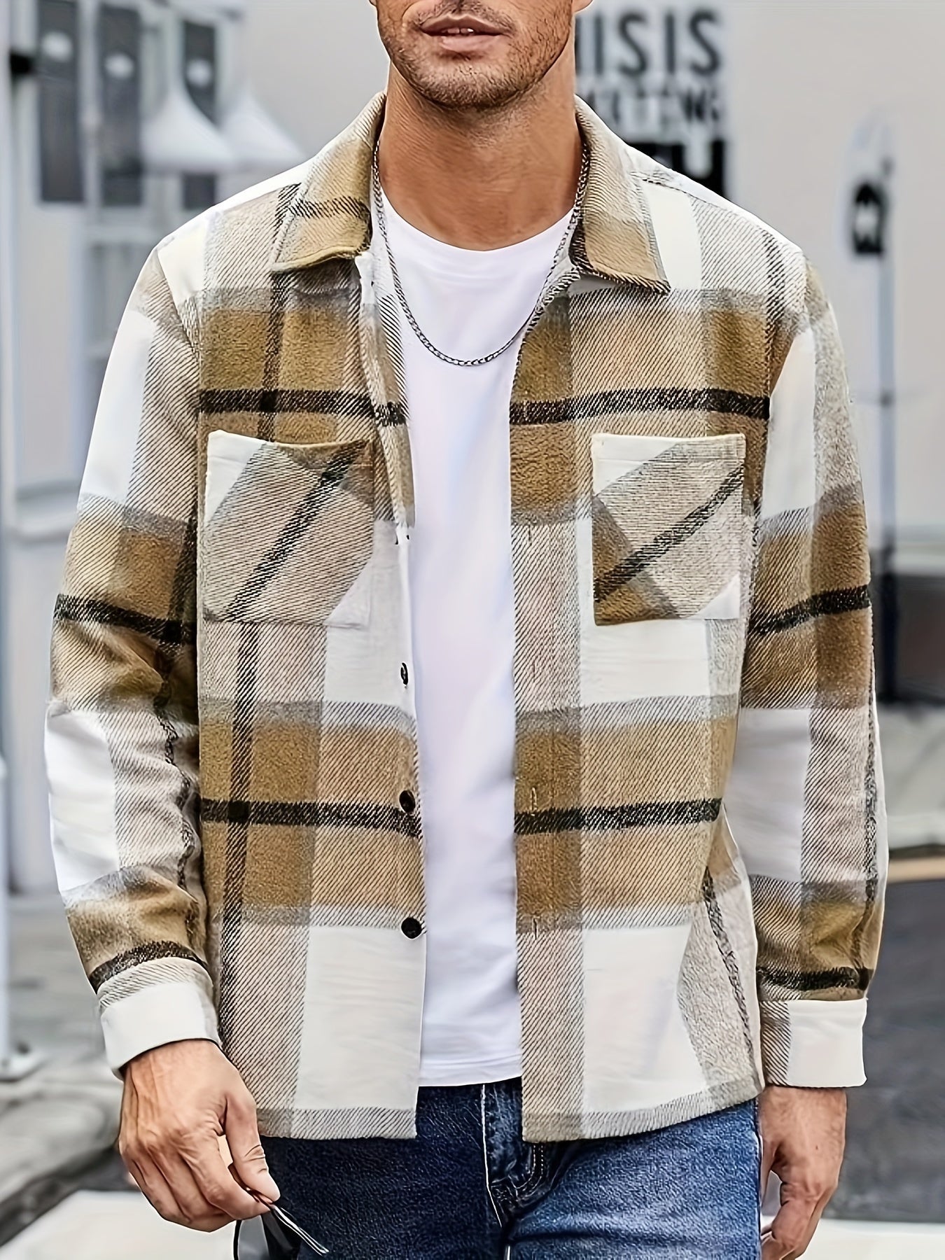 Bobby | Plaid Long Sleeve Shirt Jacket