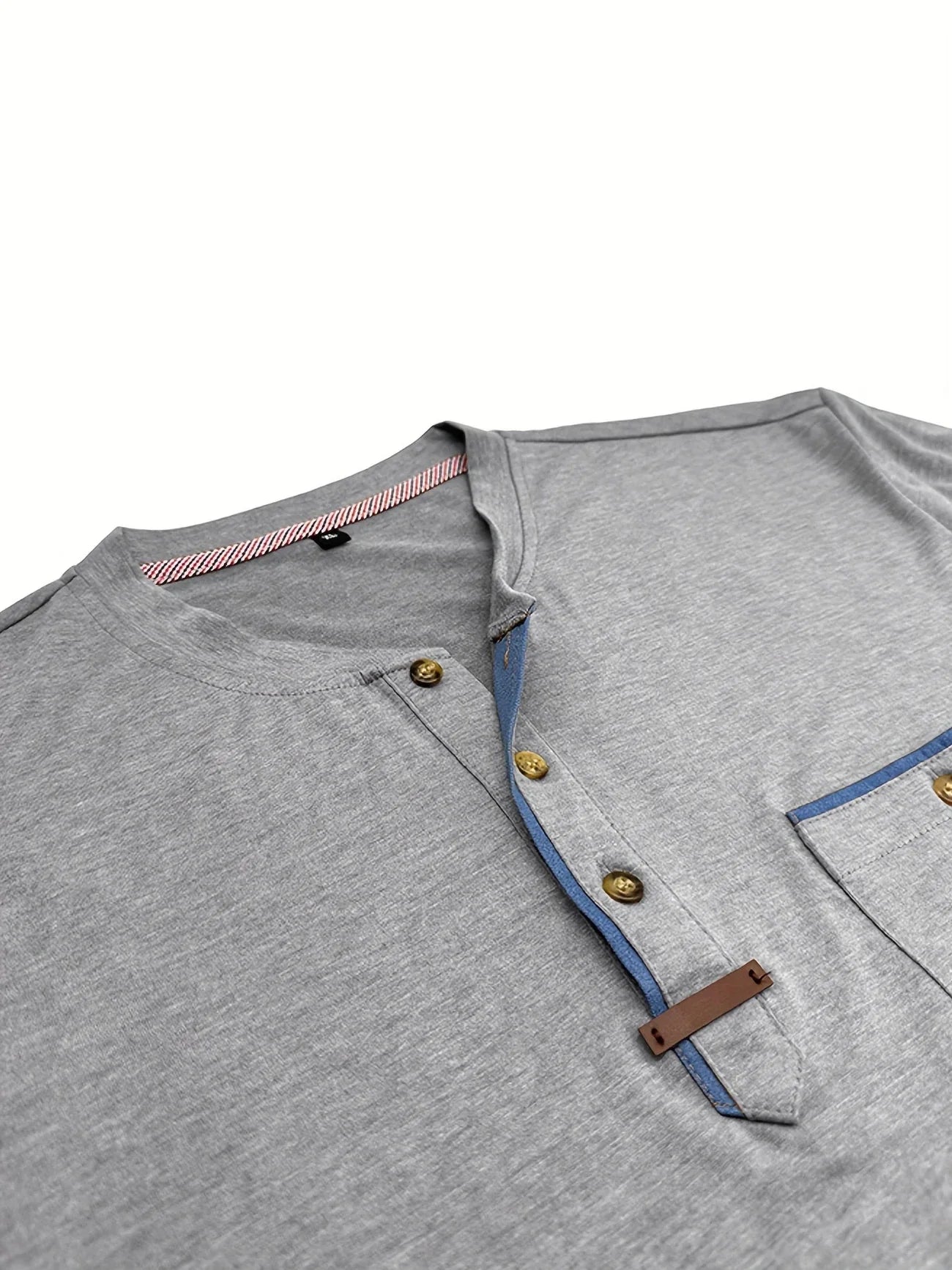 Saxon | Short Sleeve Pocket Henley T Shirt