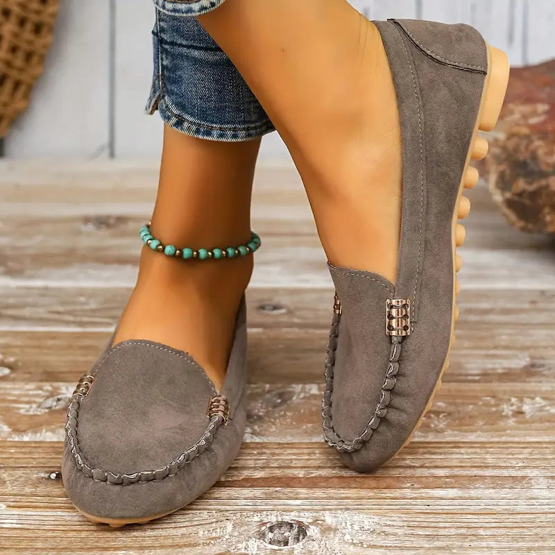 Mitsuko | Slip-On Round Toe Casual Loafers