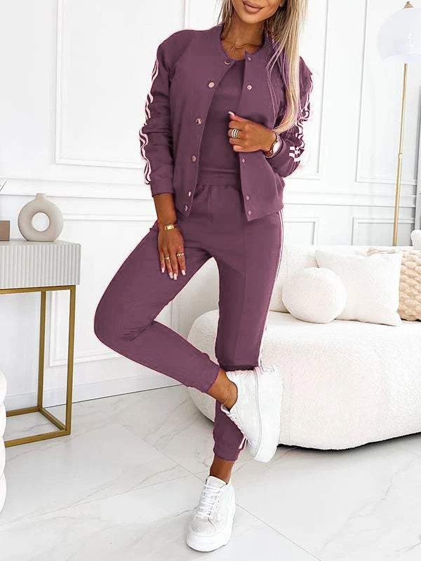 Kendra | Three Piece Jogger Lounge Set