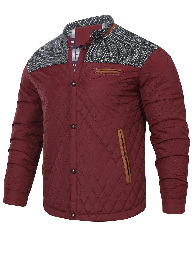 Proctor | Quilted Stand Collar Zip Jacket
