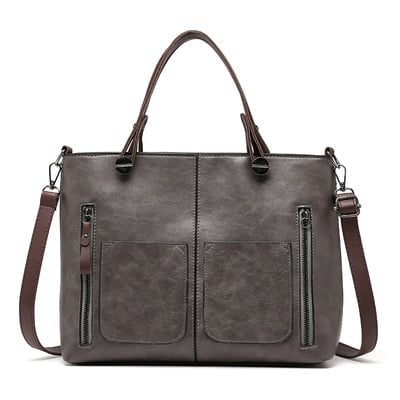 CarryNest - Vintage Brown Shoulder Tote Bag