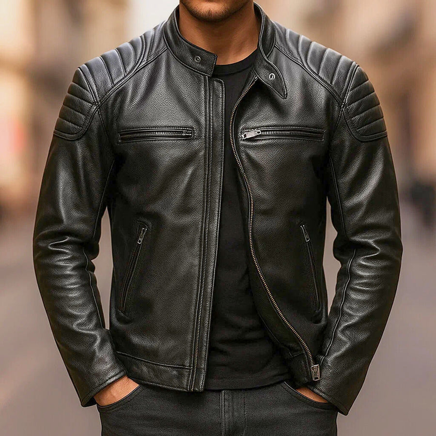 Samer | Structured Moto Zip Jacket
