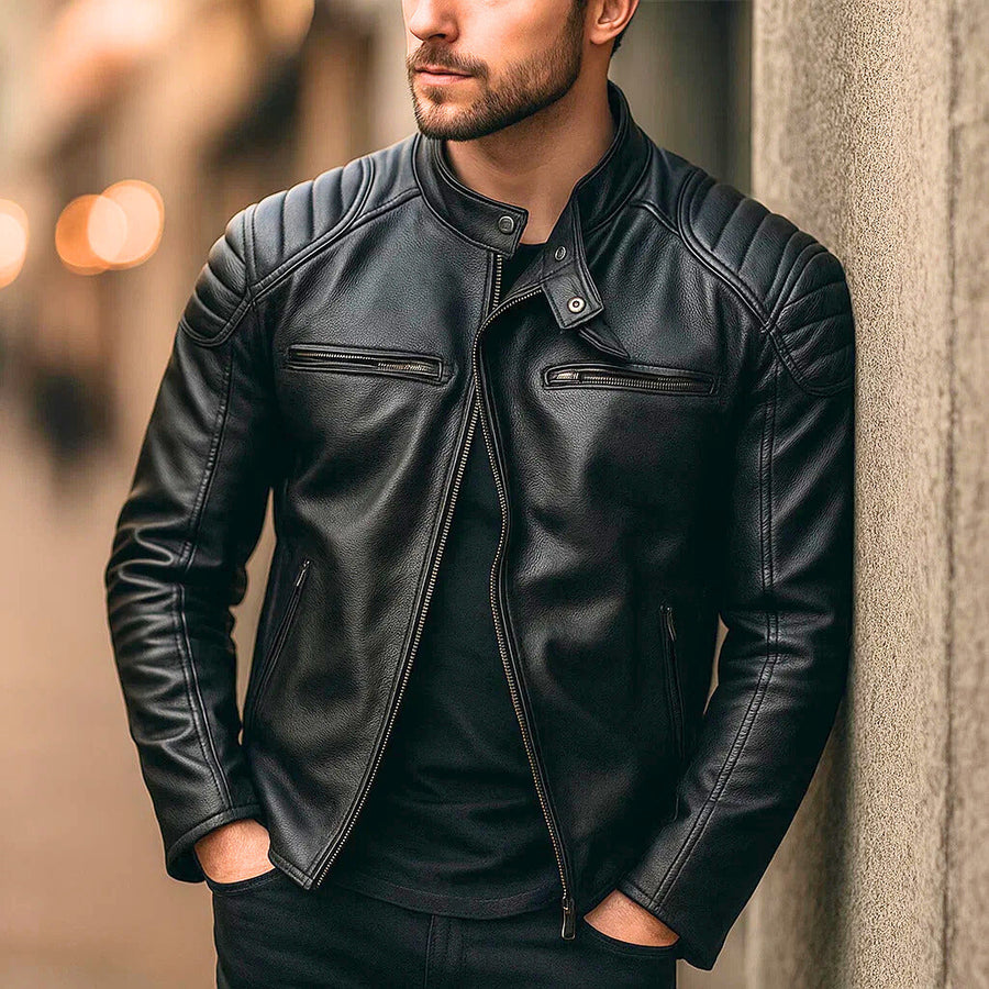Samer | Structured Moto Zip Jacket
