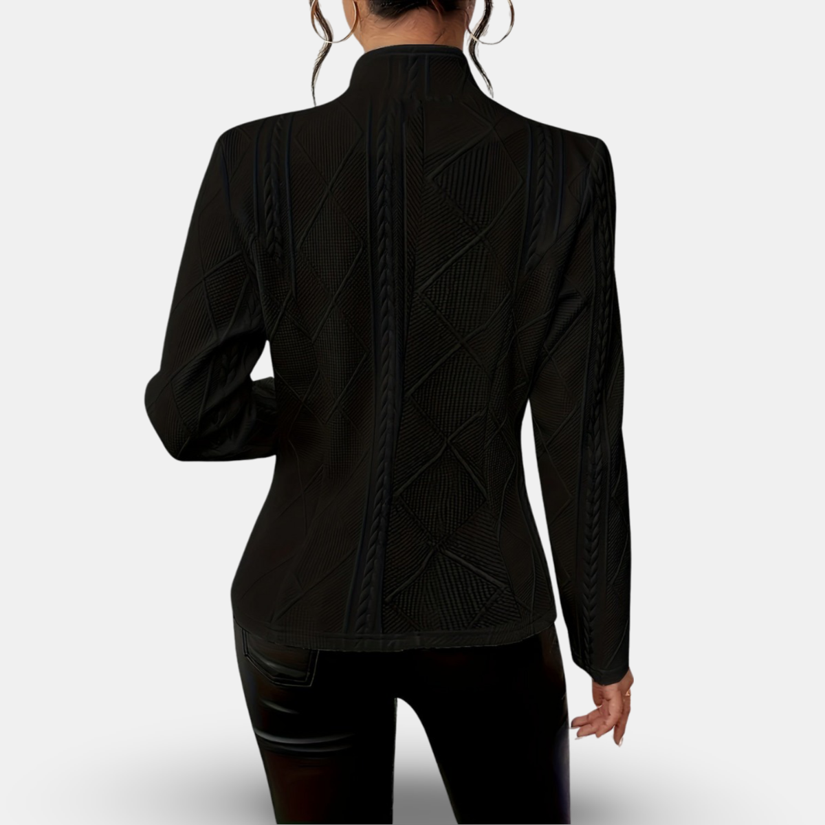 Lynn | Blazer Long Sleeve Textured Three-Button Tailored Fit