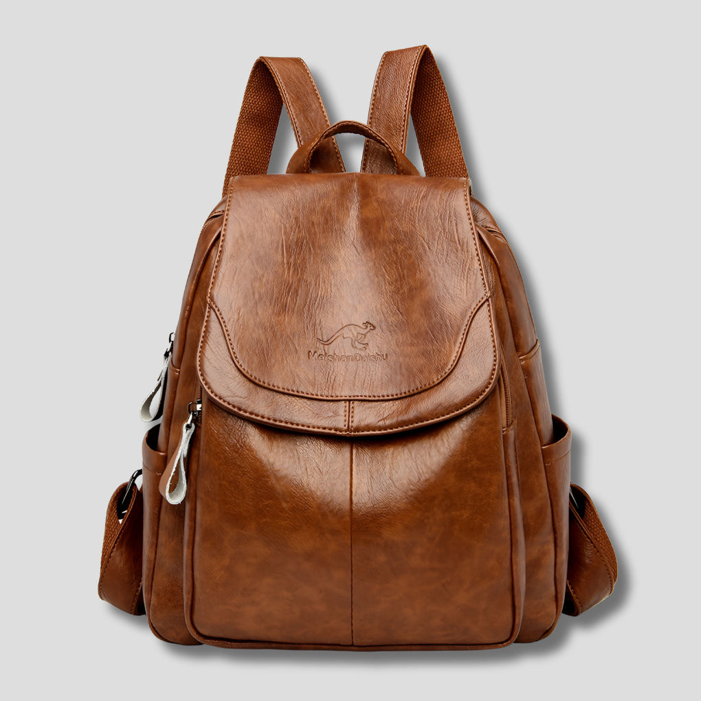 UrbanMuse | Backpack With Flap Top and Side Pockets