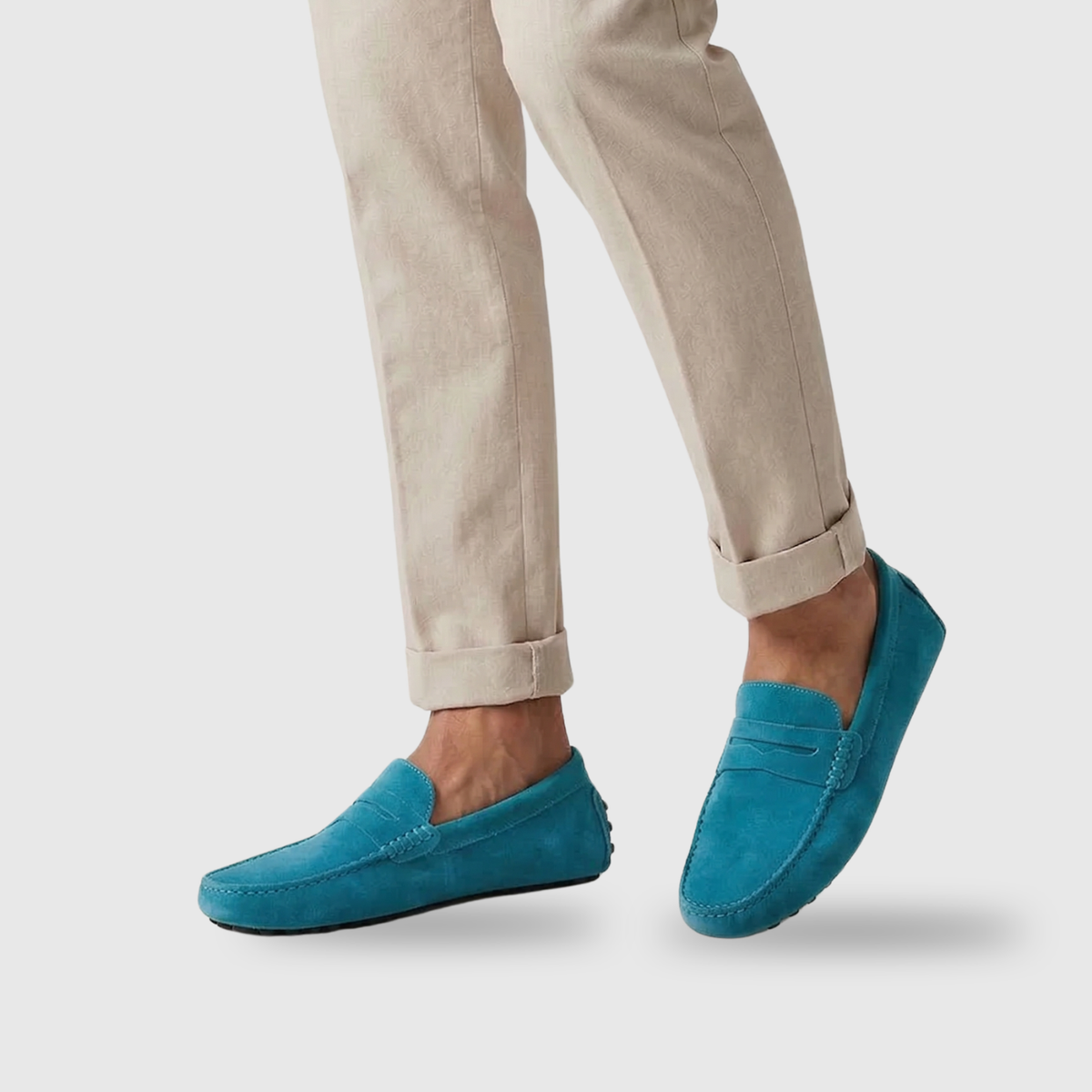 Vortexedge | Suede Slip-On Moccasins with Flexible Sole