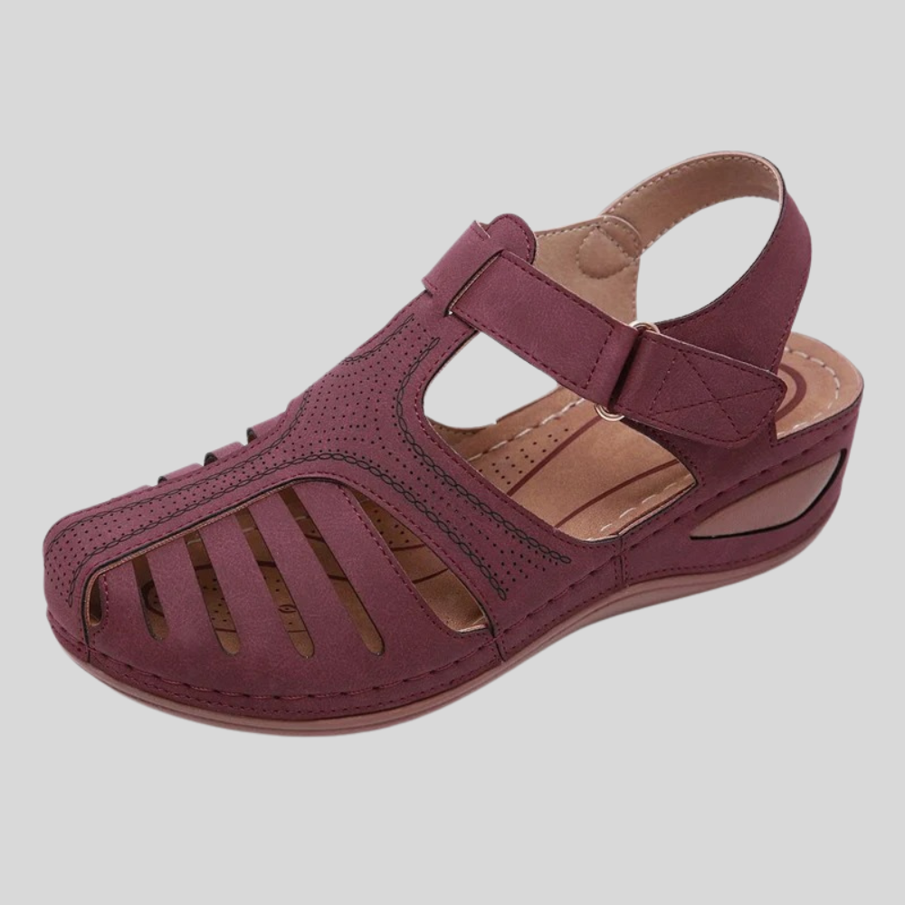 Leola | Closed Toe Cutout Strap Sandals