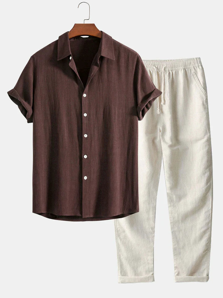 Booker | Short Sleeve Shirt Trouser Set