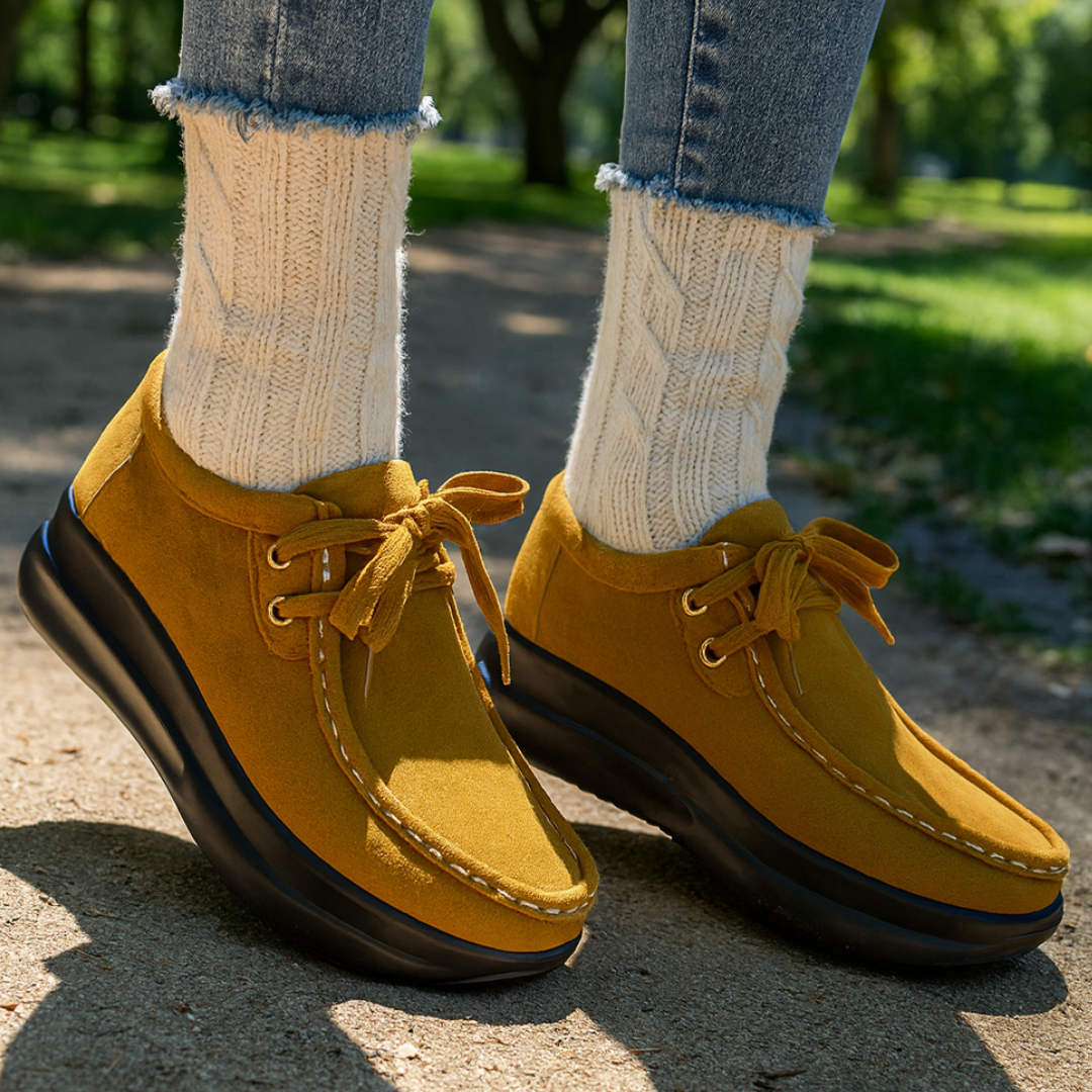 Tonja – Lace Up Slip On Walking Shoes