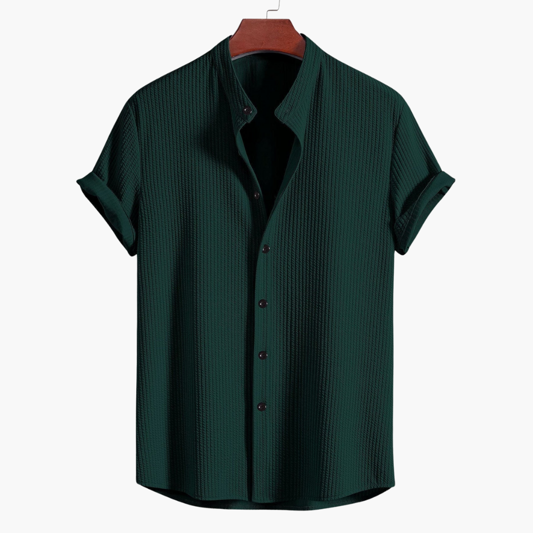 Geoffrey | Textured Short Sleeve Button Shirt