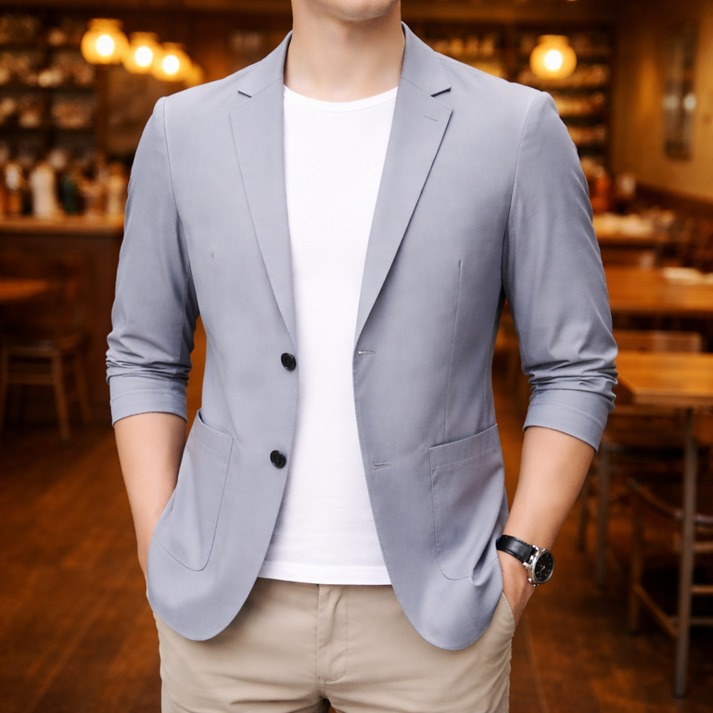 Danson | Blazer with Notched Lapels and Patch Pockets