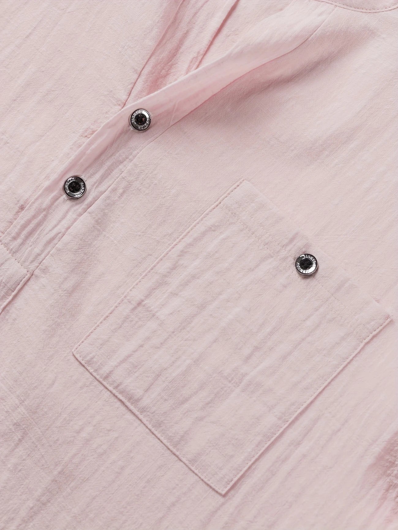 Markos | Short Sleeve Band Collar Henley Shirt