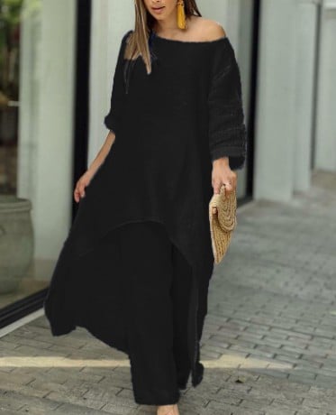Liselotte | Two Piece Asymmetrical Tunic Trouser Set