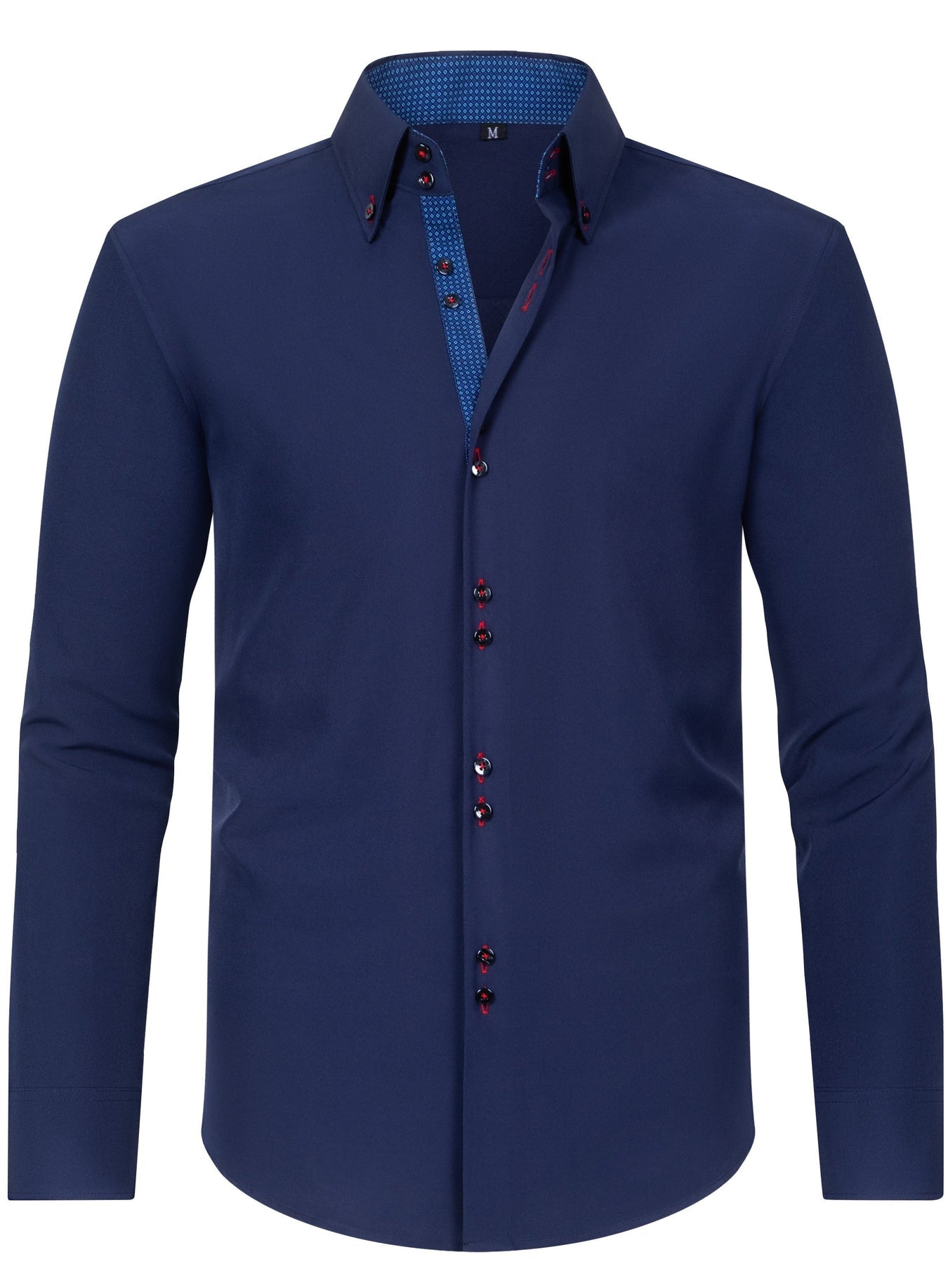 Remco | Button-Up Shirt with Contrast Collar Trim
