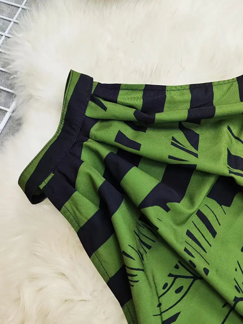 Zirina | Halter Crop Top Wide Leg Set