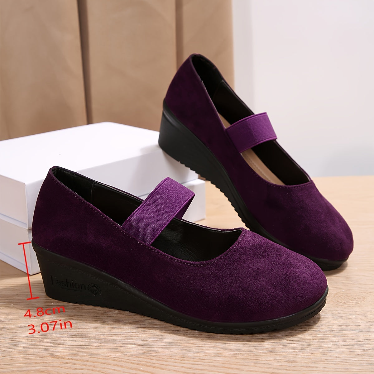 Amelia | Wedge Shoes with Single Strap Design