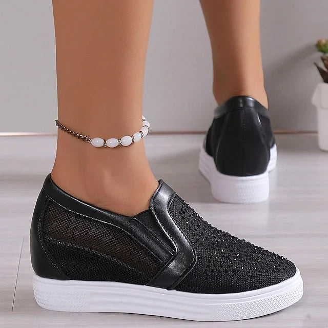 Ormira | Mesh Platform Slip-On Sneakers