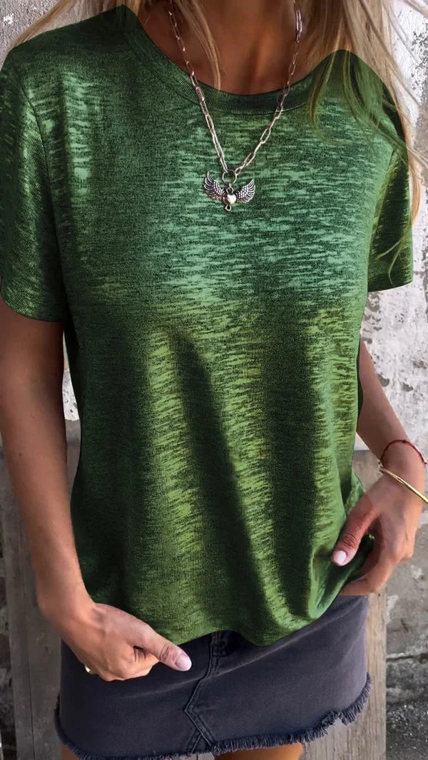 Aiyana | Short Sleeve Crew Neck T Shirt