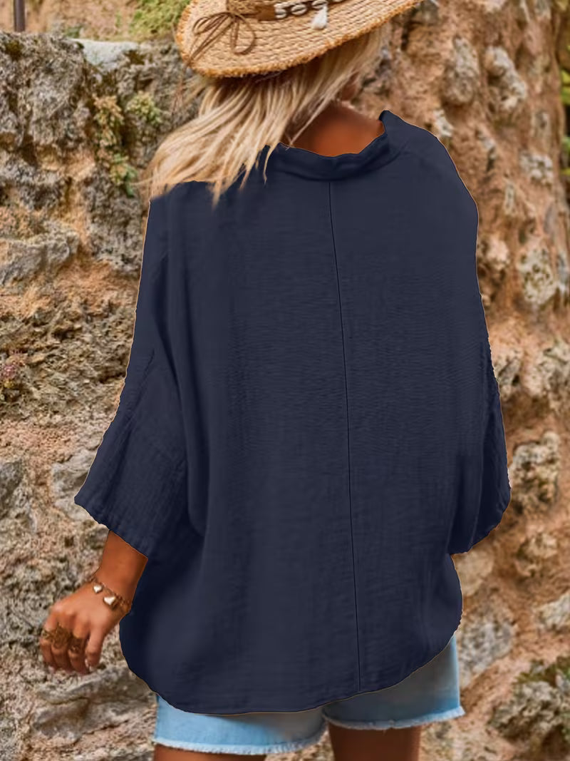Sienna | V-neck Batwing Sleeve Top in Multiple Colors