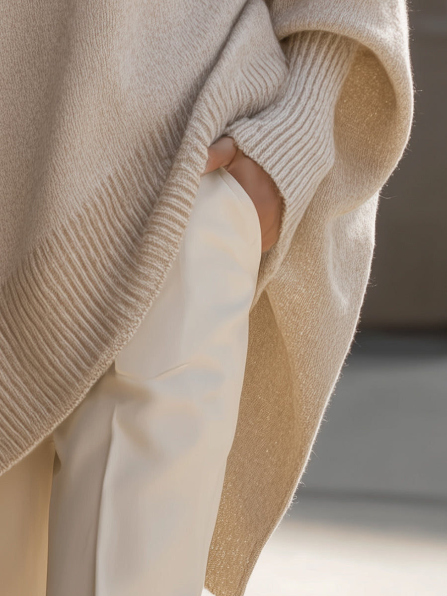 Roslyn | Sweater Batwing Long Sleeve Asymmetrical Hem