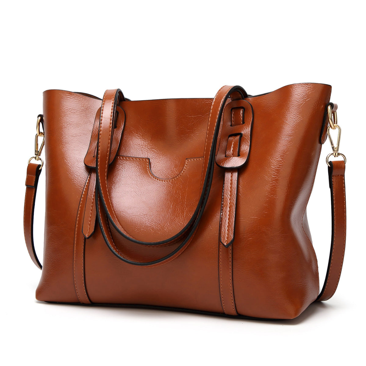 Geneorita | Vintage Waxed Leather Tote Bag