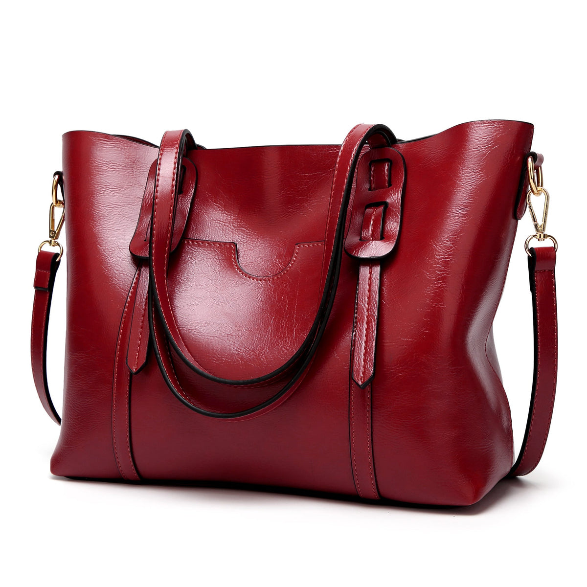 Geneorita | Vintage Waxed Leather Tote Bag