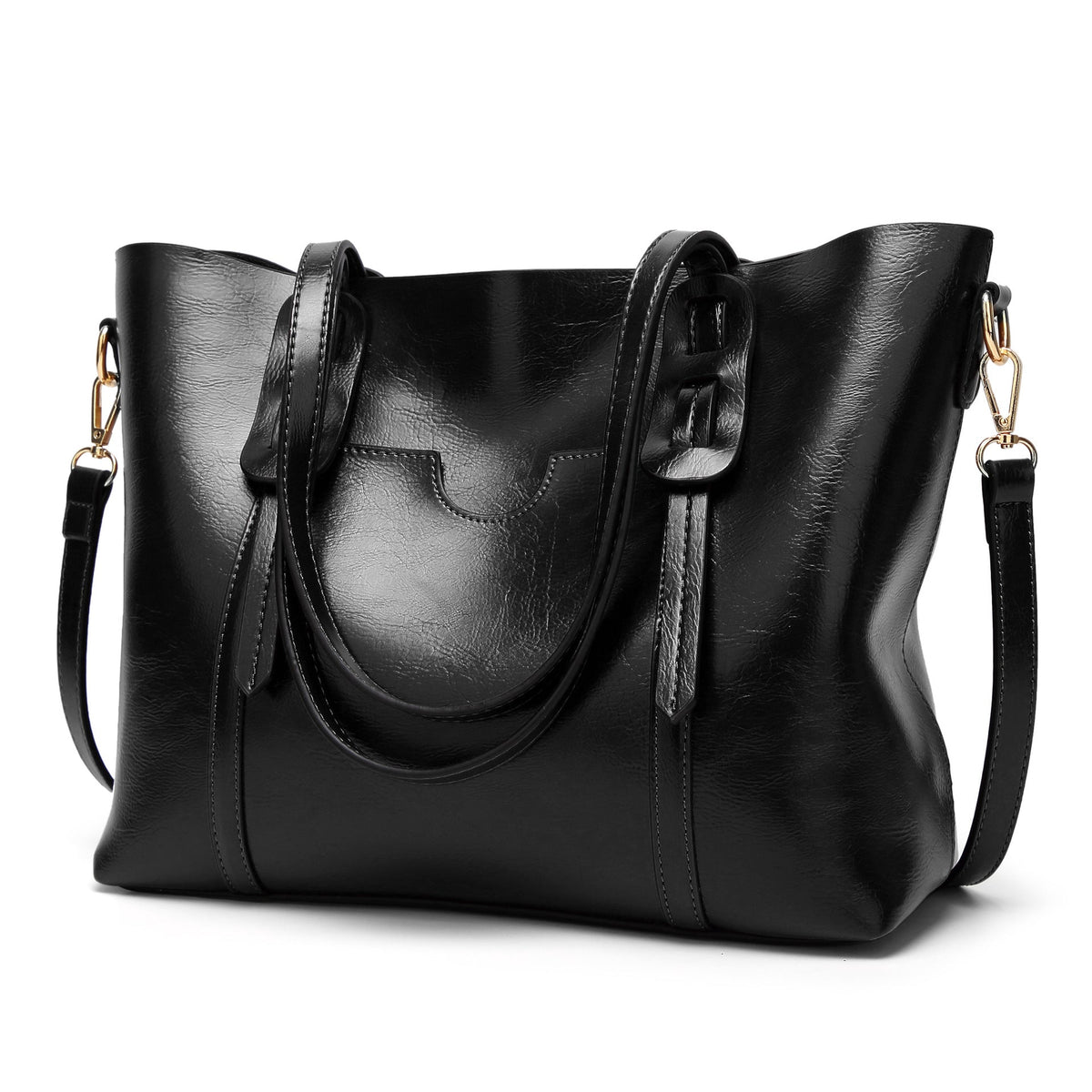 Geneorita | Vintage Waxed Leather Tote Bag