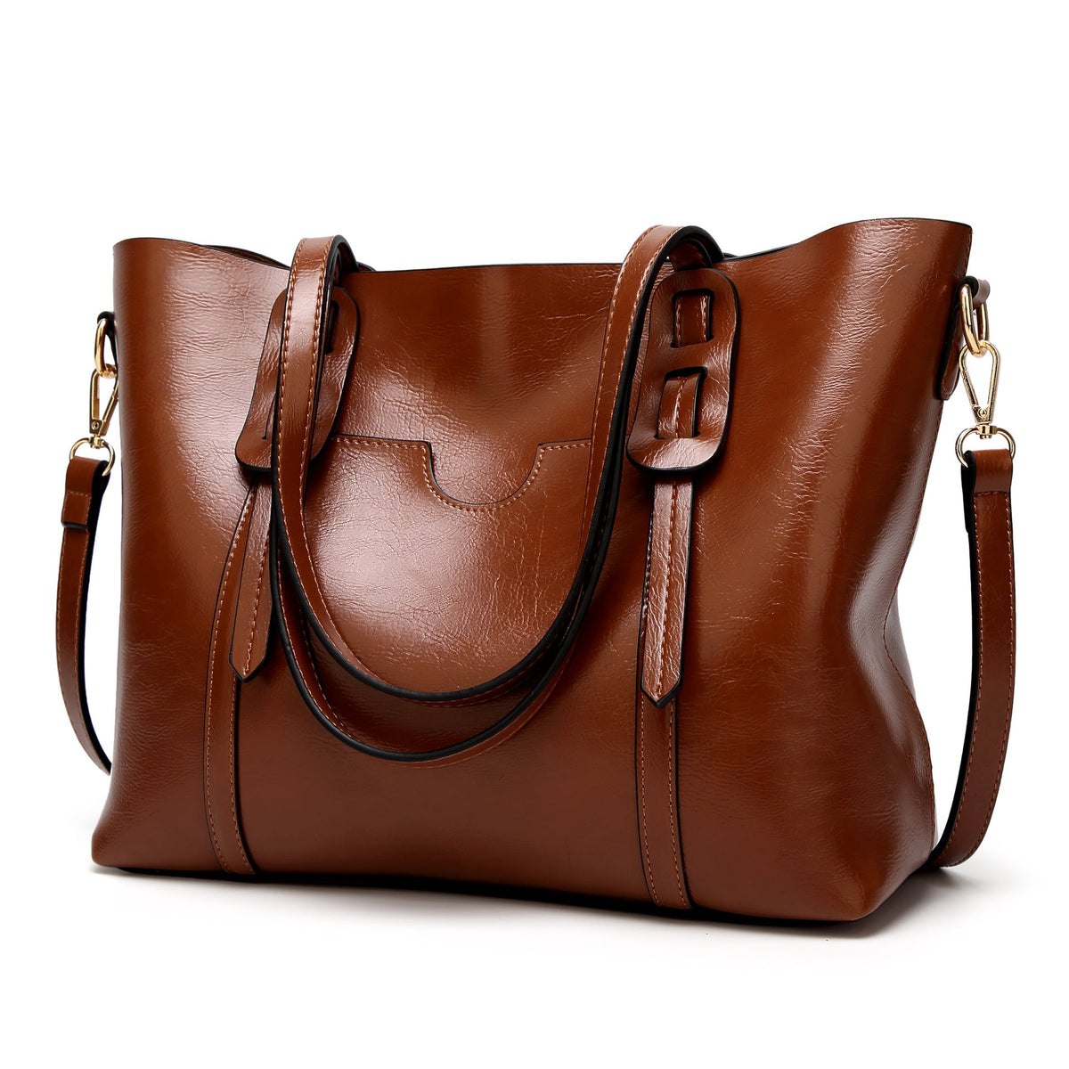Geneorita | Vintage Waxed Leather Tote Bag
