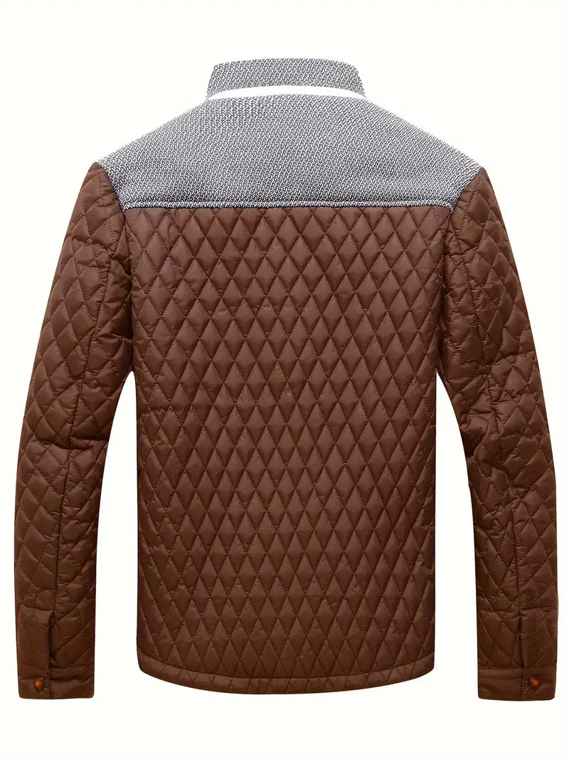Proctor | Quilted Stand Collar Zip Jacket