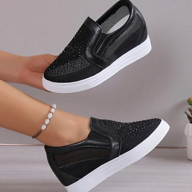 Ormira | Mesh Platform Slip-On Sneakers